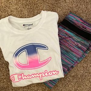 Girls 10-12 Champion outfit.